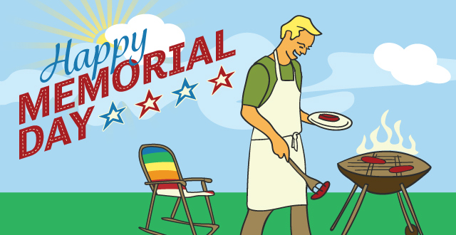 happy memorial day illustration